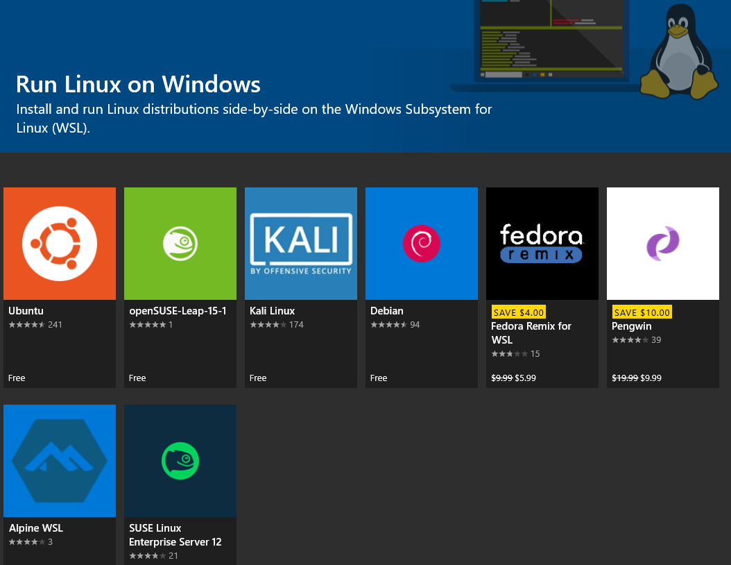ms-store-distro-list